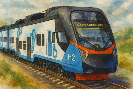 Первый в России пассажирский водородный поезд
