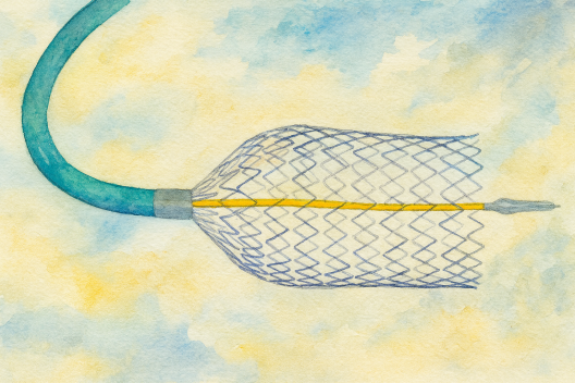 Первый отечественный саморасширяемый нитиноловый стент