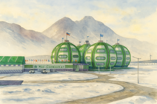 Международная арктическая станция «Снежинка» на Ямале