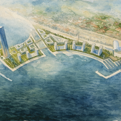 Первый в России насыпной остров 